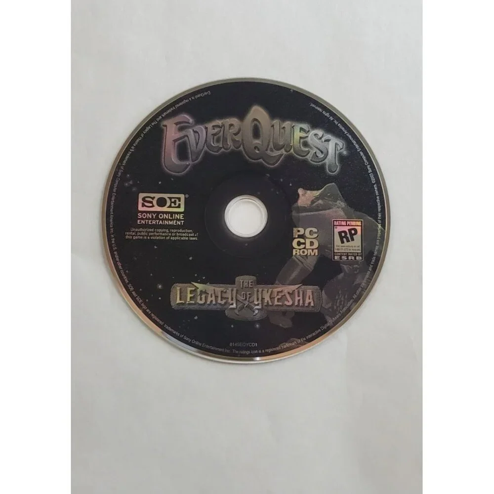 Everquest: The Legendary Of Ykesha PC CD-ROM Computer Game